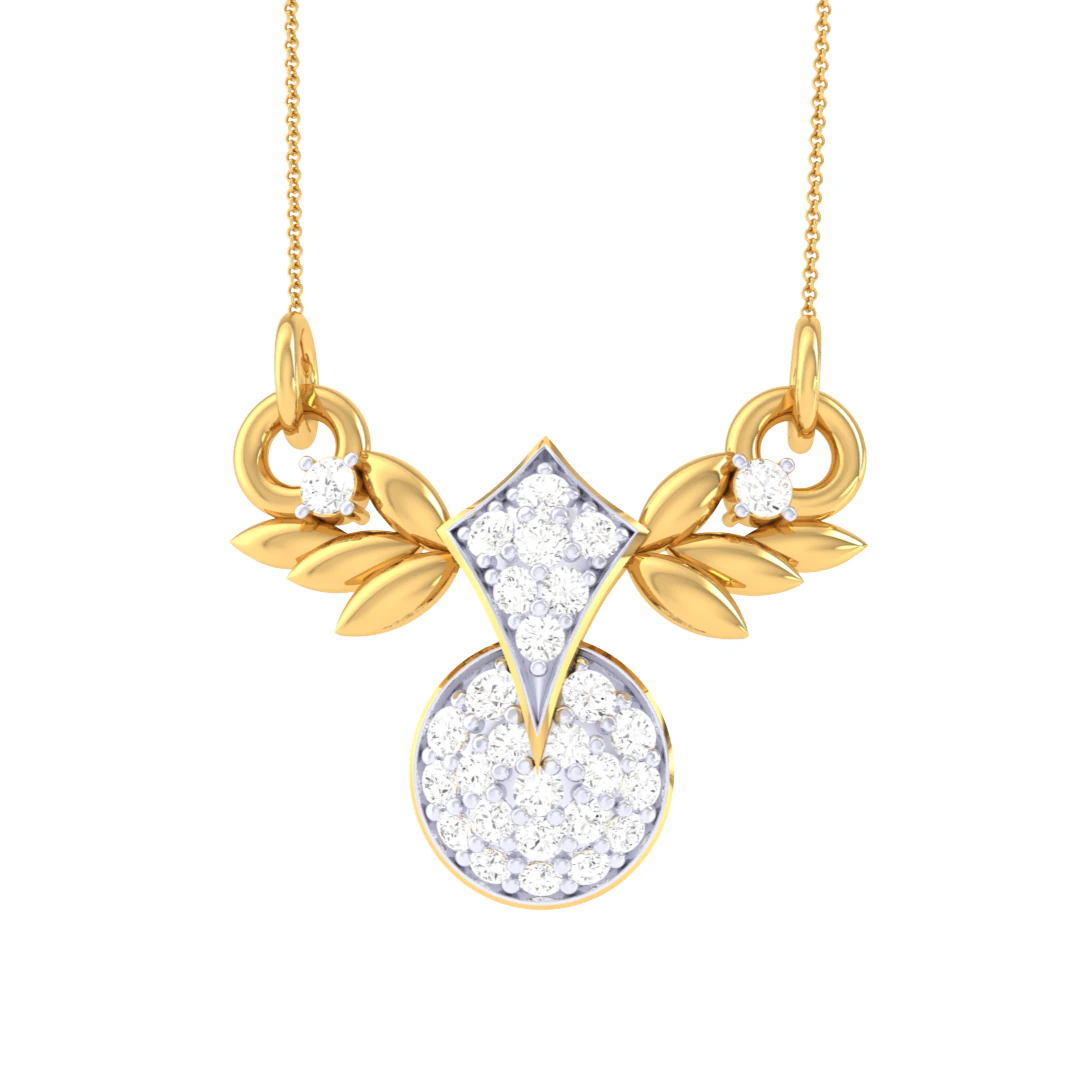 3D Printable Cad jewelry design of Lady diamond Pendant 3D Model .c4d .max .obj .3ds .fbx .stl .blend 