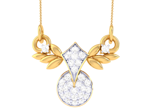3D Printable Cad jewelry design of Lady diamond Pendant 3D 模型