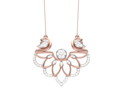 3D Printable Cad jewelry design of Lady diamond Pendant 3D 模型