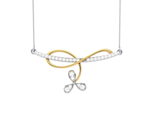 女士钻石吊坠的 3D 可打印 Cad 珠宝设计 3D 模型