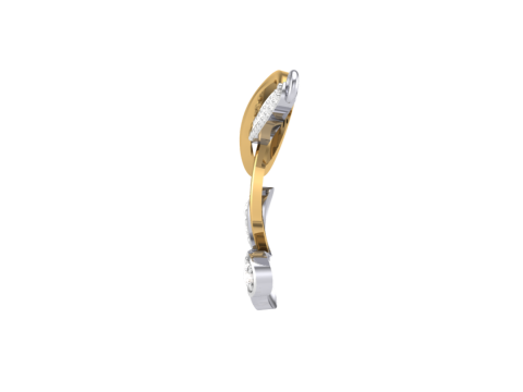3D Printable Cad jewelry design of Lady diamond Pendant 3D 模型