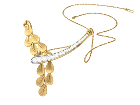 3D Printable Cad jewelry design of Lady diamond Pendant 3D Model
