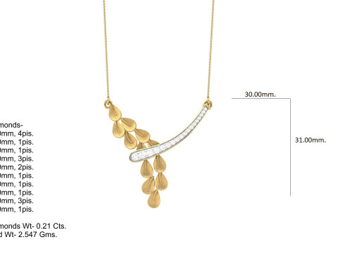 3D Printable Cad jewelry design of Lady diamond Pendant 3D Model