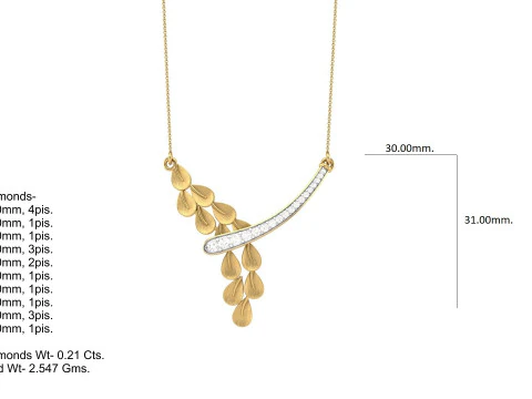 3D Printable Cad jewelry design of Lady diamond Pendant 3D Model