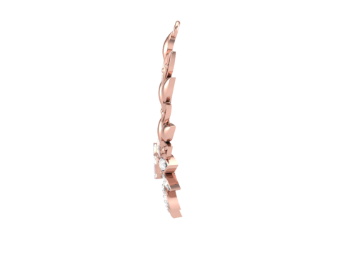 3D Printable Cad jewelry design of Lady diamond Pendant Modèle 3D