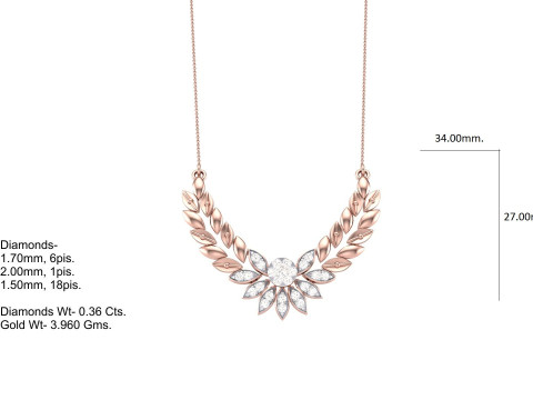 3D Printable Cad jewelry design of Lady diamond Pendant Modèle 3D
