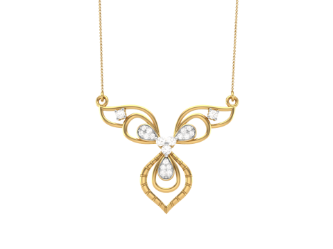 3D Printable Cad jewelry design of Lady diamond Pendant 3D 模型
