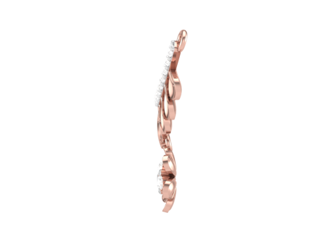 3D Printable Cad jewelry design of Lady diamond Pendant 3D Model