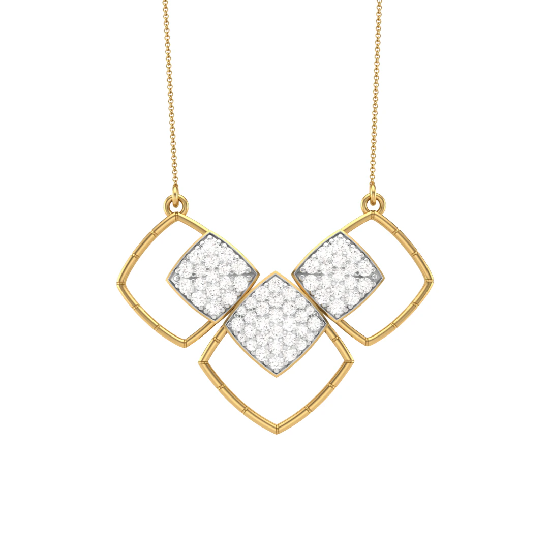 3D Printable Cad jewelry design of Lady diamond Pendant 3D Model .c4d .max .obj .3ds .fbx .stl .blend 