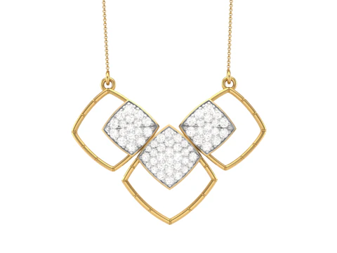 Design di gioielli Cad stampabile in 3D del pendente con diamanti Lady Modello 3D