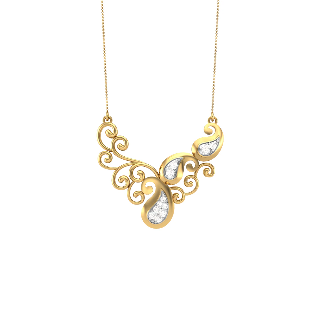 3D Printable Cad jewelry design of Lady diamond Pendant 3D Model .c4d .max .obj .3ds .fbx .stl .blend 