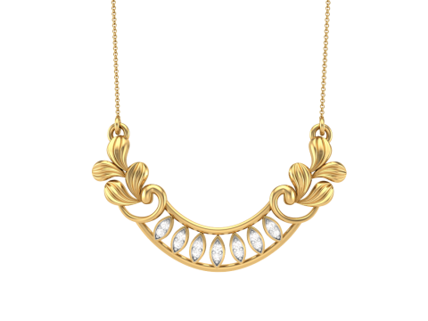 3D Printable Cad jewelry design of Lady diamond Pendant Modèle 3D