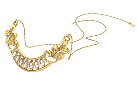 3D Printable Cad jewelry design of Lady diamond Pendant Modelo 3D