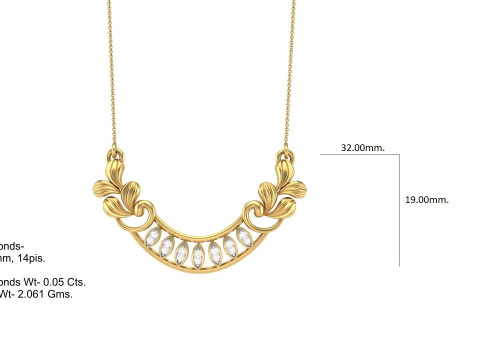 3D Printable Cad jewelry design of Lady diamond Pendant 3D Model