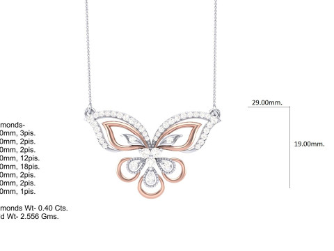 3D Printable Cad jewelry design of Lady diamond Pendant 3D Model