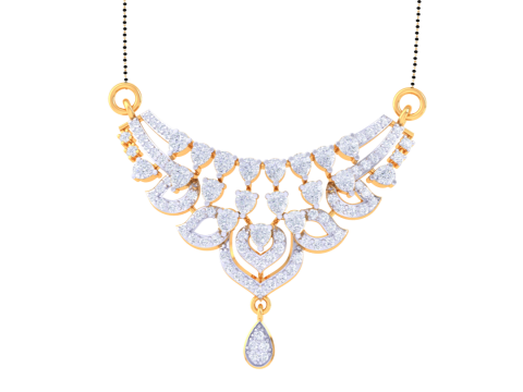 3D Printable Cad jewelry design of Lady diamond Pendant Model 3D