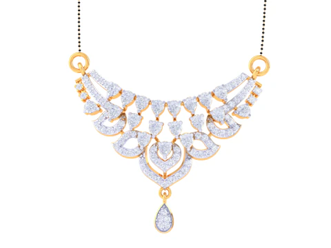 3D Printable Cad jewelry design of Lady diamond Pendant 3D Model