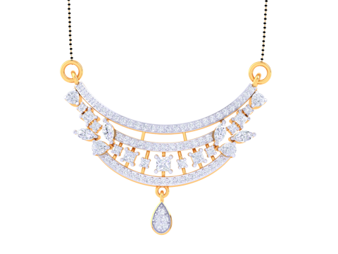 3D Printable Cad jewelry design of Lady diamond Pendant Modelo 3D