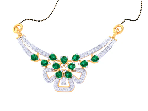 3D Printable Cad jewelry design of Lady diamond Pendant 3D Model