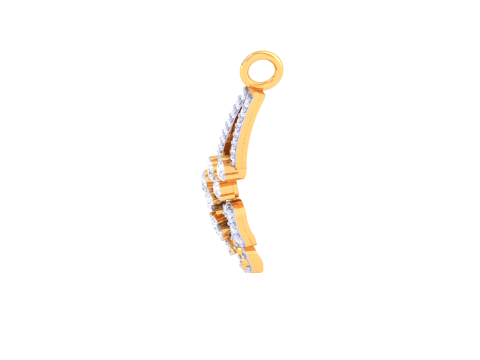3D Printable Cad jewelry design of Lady diamond Pendant Modello 3D