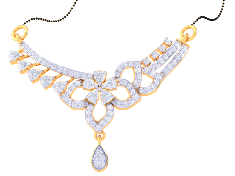 3D Printable Cad jewelry design of Lady diamond Pendant 3D 모델