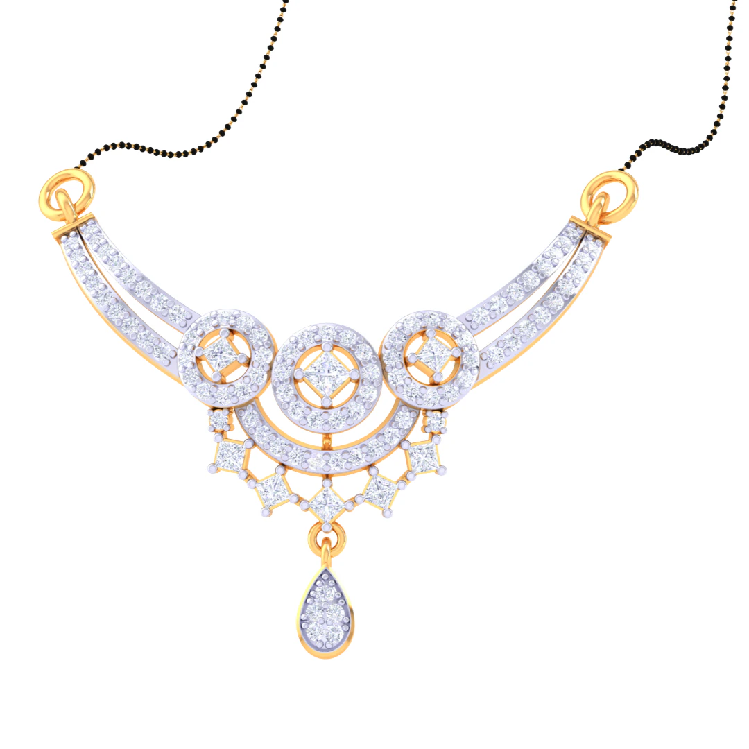 3D Printable Cad jewelry design of Lady diamond Pendant 3D Model .c4d .max .obj .3ds .fbx .stl .blend