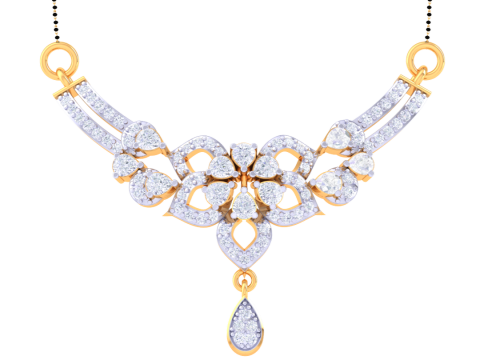 3D Printable Cad jewelry design of Lady diamond Pendant 3D Модель