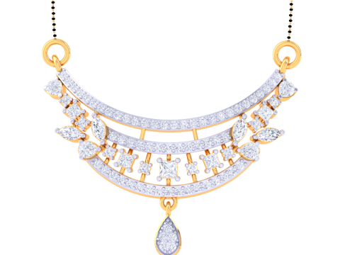 3D Printable Cad jewelry design of Lady diamond Pendant 3D Модель