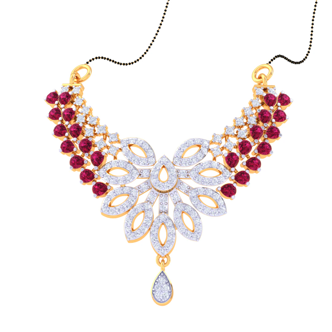3D Printable Cad jewelry design of Lady diamond Pendant 3D Model .c4d .max .obj .3ds .fbx .stl .blend 