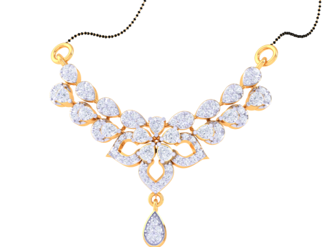 3D Printable Cad jewelry design of Lady diamond Pendant Modelo 3D