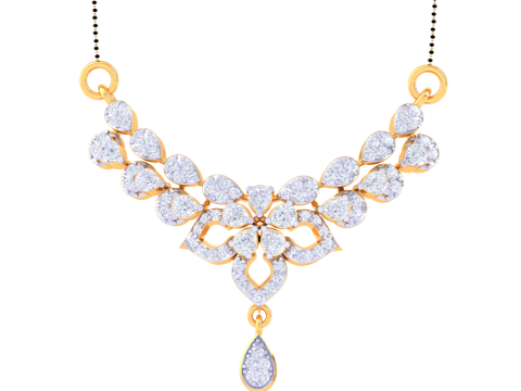 3D Printable Cad jewelry design of Lady diamond Pendant Modelo 3D