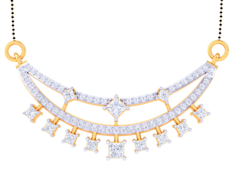 3D Printable Cad jewelry design of Lady diamond Pendant 3D Model