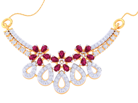 3D Printable Cad jewelry design of Lady diamond Pendant 3D 模型