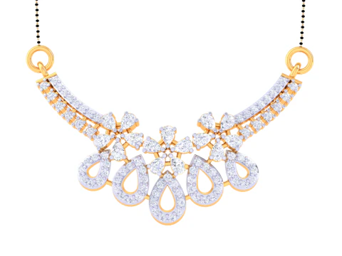 3D Printable Cad jewelry design of Lady diamond Pendant 3D Model