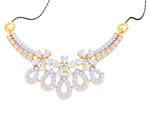 3D Printable Cad jewelry design of Lady diamond Pendant 3D Model