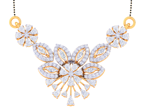 3D Printable Cad jewelry design of Lady diamond Pendant Modelo 3D