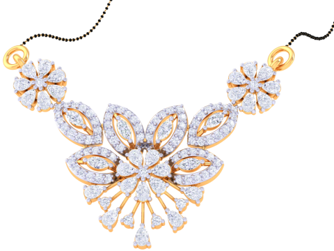 3D Printable Cad jewelry design of Lady diamond Pendant Modelo 3D