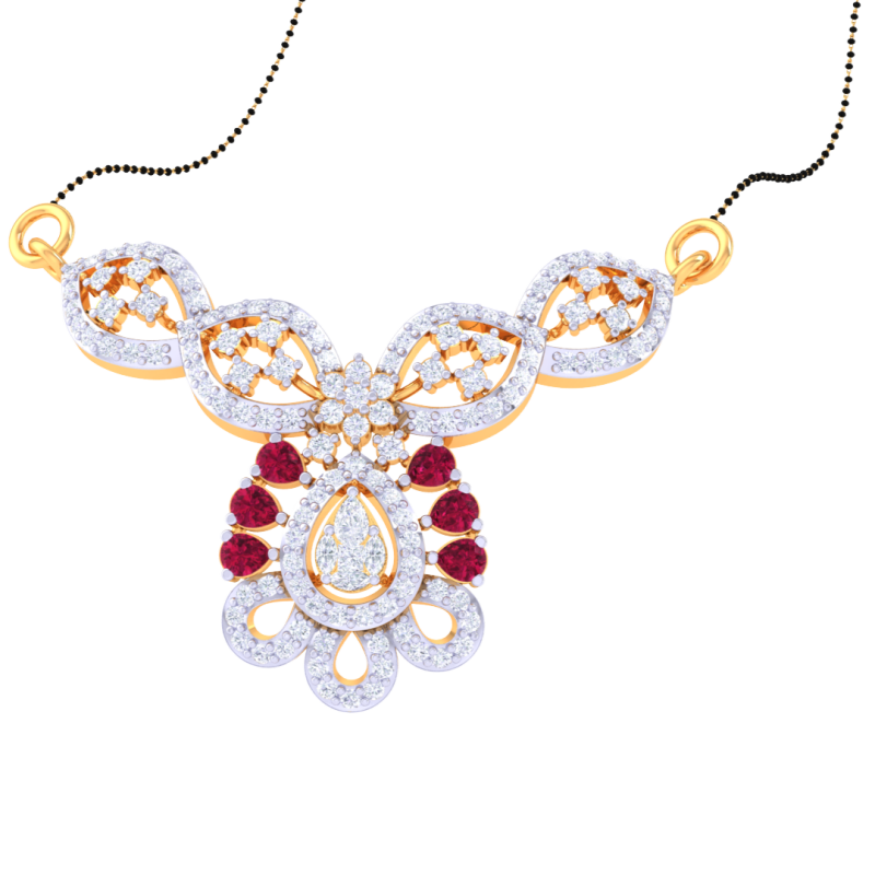 3D Printable Cad jewelry design of Lady diamond Pendant Modello 3D .c4d .max .obj .3ds .fbx .stl .blend