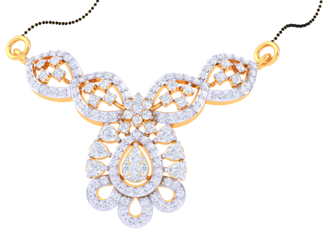 3D Printable Cad jewelry design of Lady diamond Pendant Modello 3D