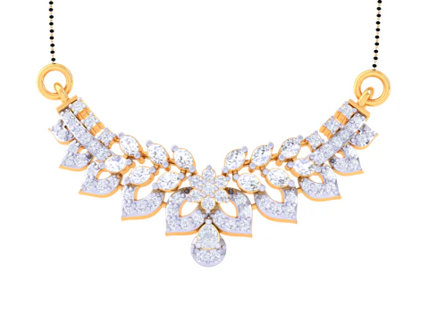 3D Printable Cad jewelry design of Lady diamond Pendant 3D Model