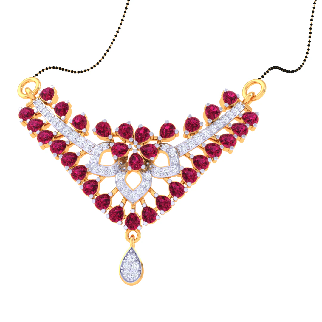 3D Printable Cad jewelry design of Lady diamond Pendant 3D Model .c4d .max .obj .3ds .fbx .stl .blend 