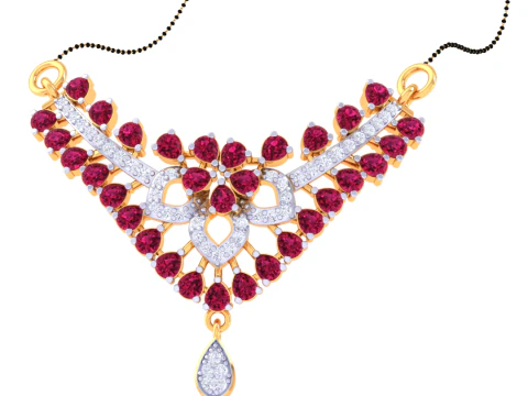 Conception de bijoux Cad imprimables en 3D du pendentif Lady Diamond Modèle 3D