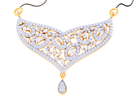 3D Printable Cad jewelry design of Lady diamond Pendant Modèle 3D