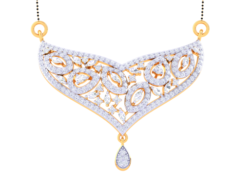 3D Printable Cad jewelry design of Lady diamond Pendant Modèle 3D