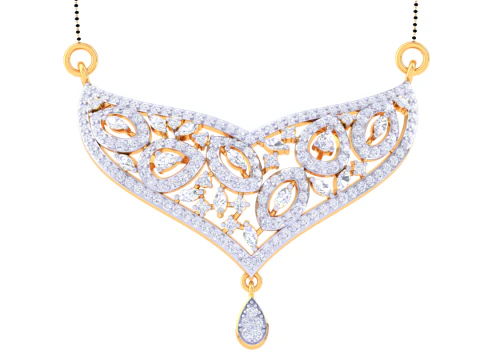 3D Printable Cad jewelry design of Lady diamond Pendant 3D Model