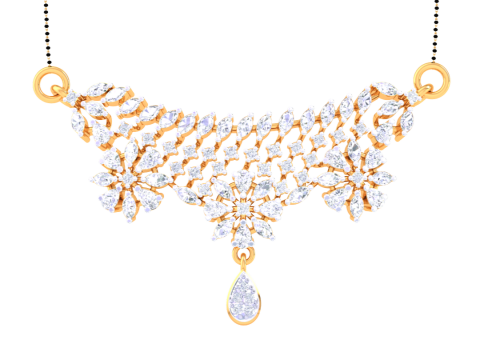 3D Printable Cad jewelry design of Lady diamond Pendant Modelo 3D