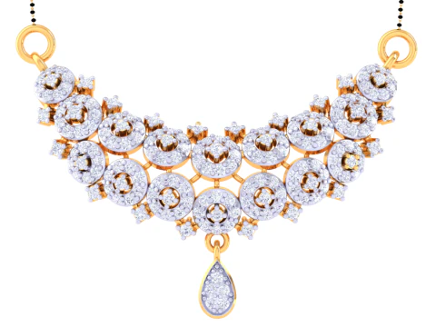 3D Printable Cad jewelry design of Lady diamond Pendant 3D Model