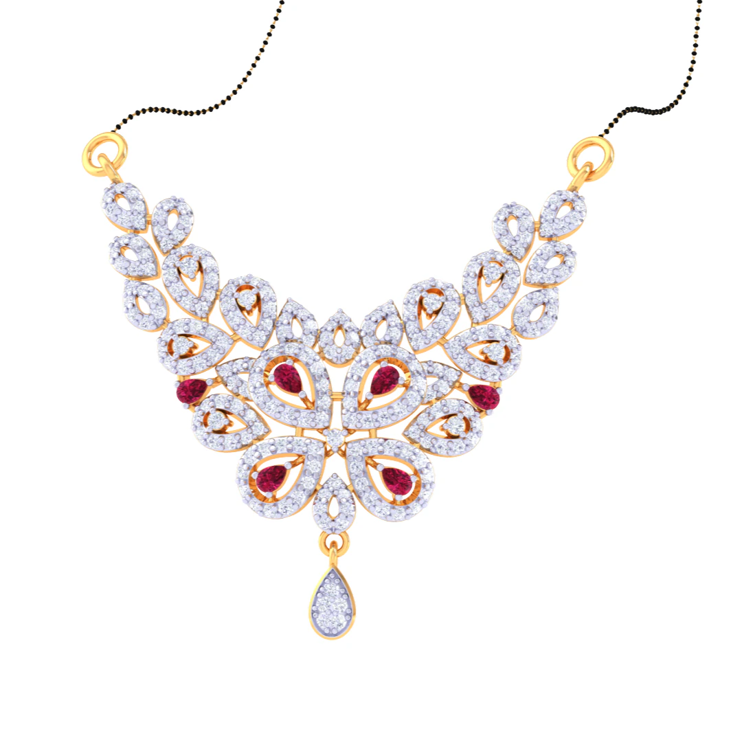 3D Printable Cad jewelry design of Lady diamond Pendant 3D Model .c4d .max .obj .3ds .fbx .stl .blend 