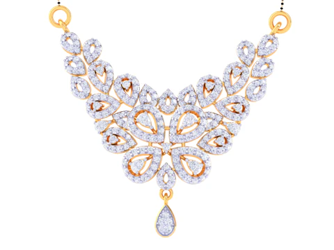 3D Printable Cad jewelry design of Lady diamond Pendant 3D Model