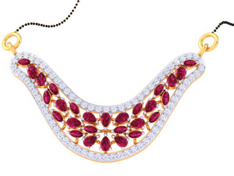 3D-druckbares CAD-Schmuckdesign eines Lady-Diamantanh&auml;ngers 3D Modell